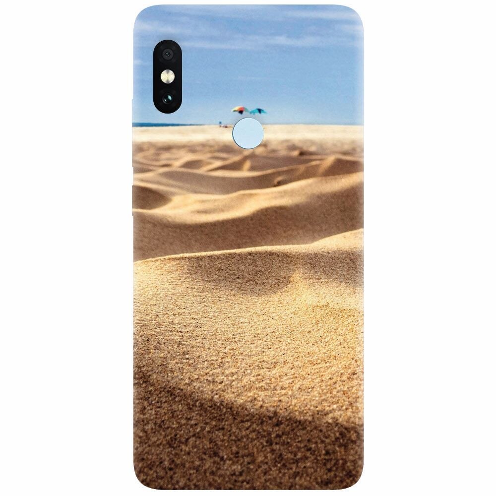 Husa silicon pentru Xiaomi Redmi Note 5 Pro, Beach Sand Closeup Holiday