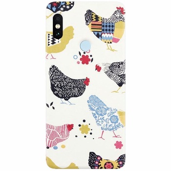 Husa silicon pentru Xiaomi Mi 8, Chickens Husa silicon pentru Xiaomi Mi 8, Chickens