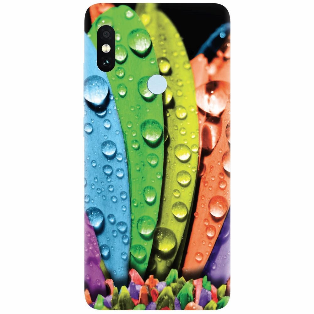 Husa silicon pentru Xiaomi Mi Max 3, Colorful Daisy Petals
