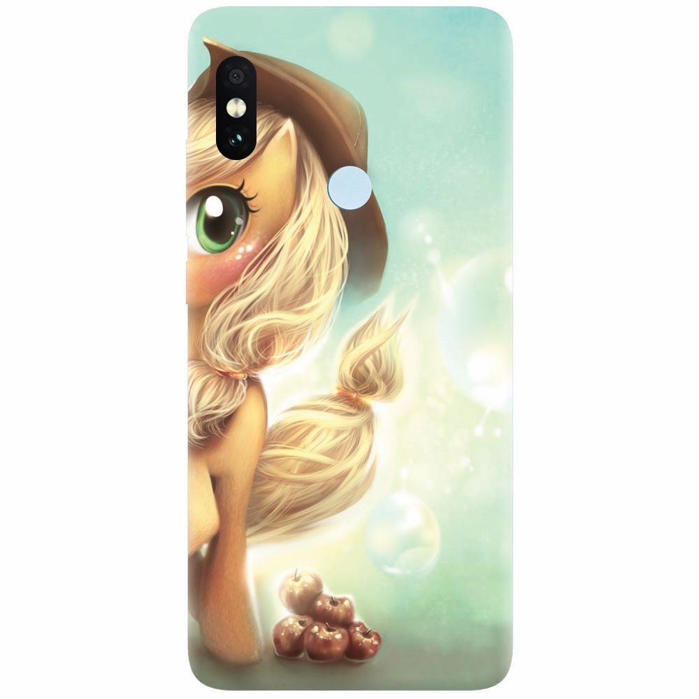 Husa silicon pentru Xiaomi Redmi Note 5 Pro, Applejack Pony Cute K