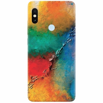 Husa silicon pentru Xiaomi Redmi S2, Colorful Wall Paint Texture Husa silicon pentru Xiaomi Redmi S2, Colorful Wall Paint Texture
