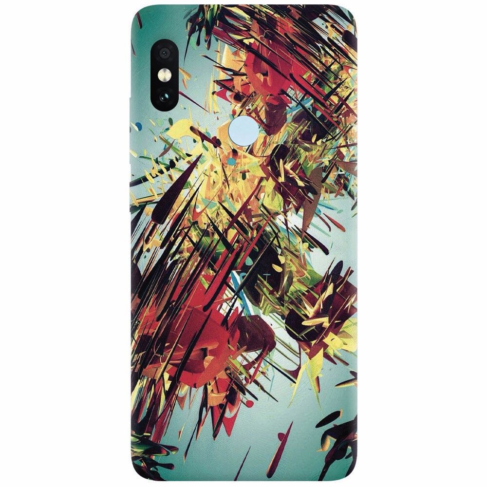 Husa silicon pentru Xiaomi Mi 8 SE, Complex Abstract Colorful 3D Drawing