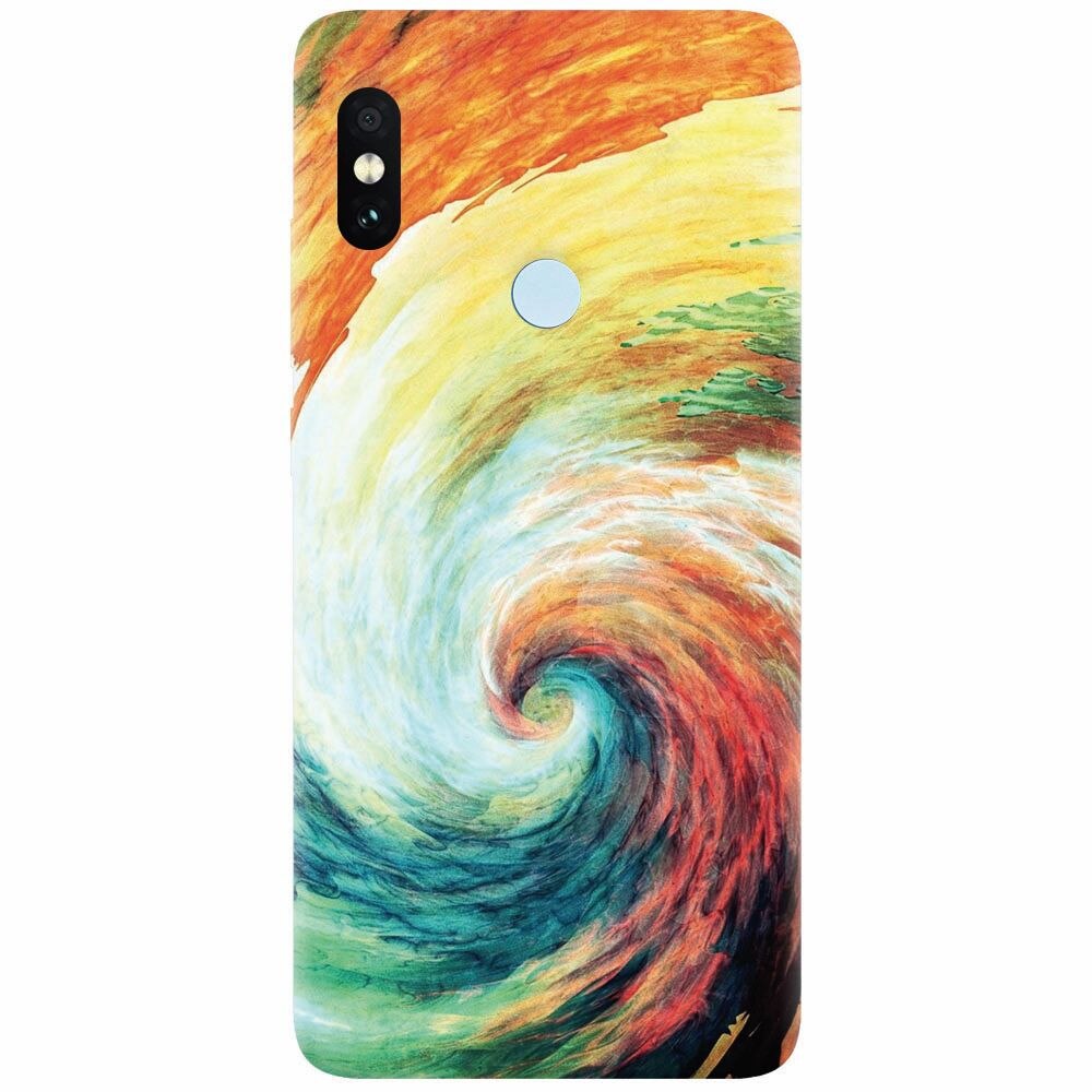 Husa silicon pentru Xiaomi Mi Max 3, Big Wave Painting
