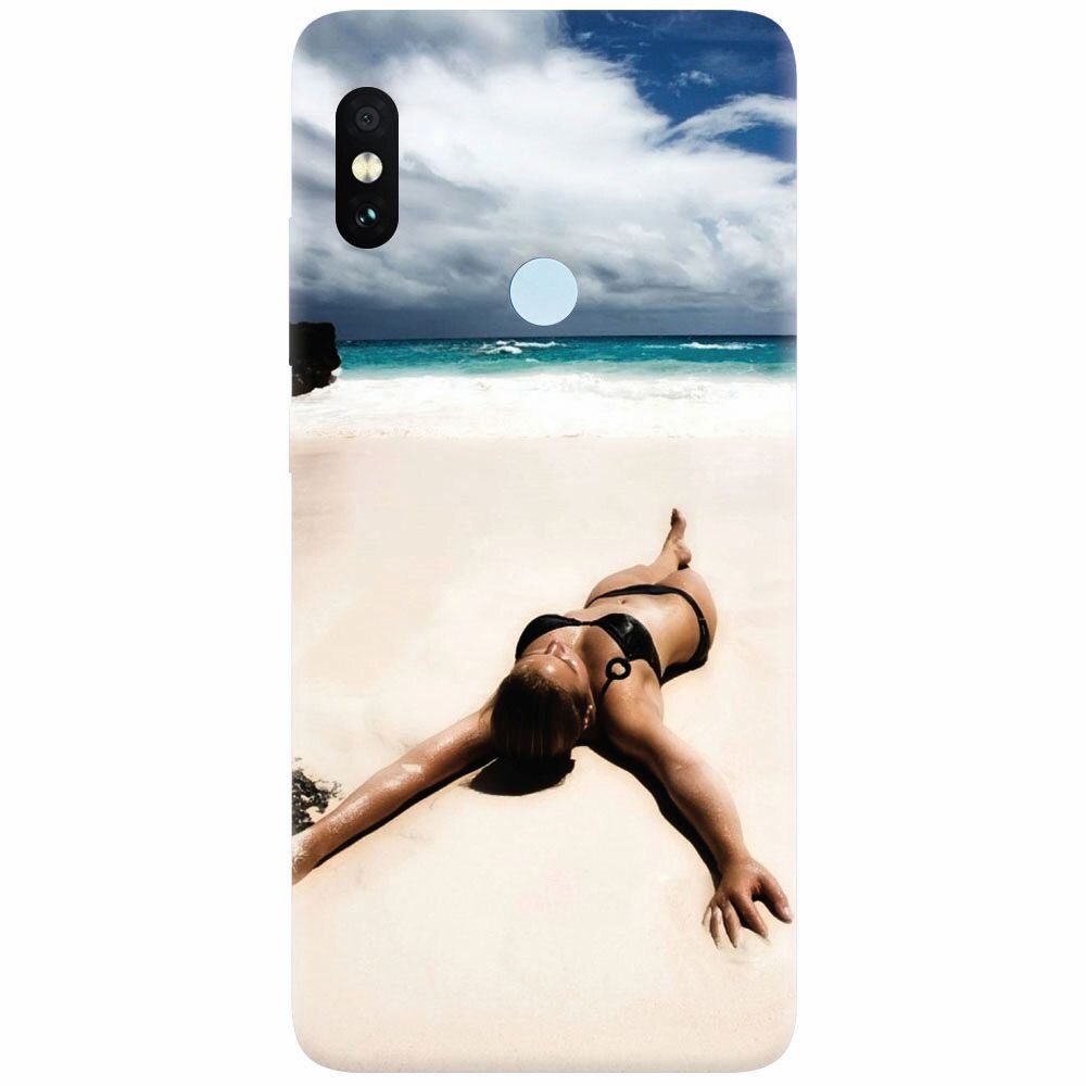 Husa silicon pentru Xiaomi Mi 8, Beach Lounging