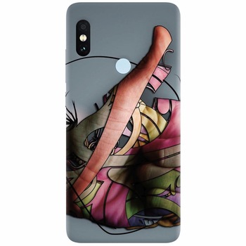 Husa silicon pentru Xiaomi Mi Max 3, Abstract Minimalistic Hands Husa silicon pentru Xiaomi Mi Max 3, Abstract Minimalistic Hands