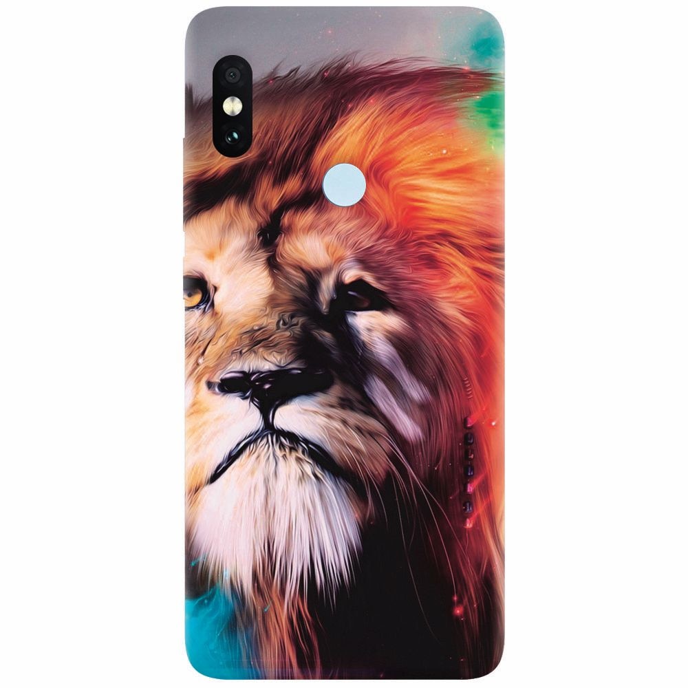 Husa silicon pentru Xiaomi Mi A2, Awesome Art Of Lion