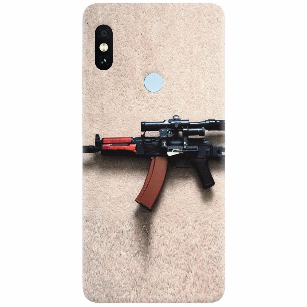 Husa silicon pentru Xiaomi Redmi Note 5 Pro, AK Kalashnikov Gun Of Military