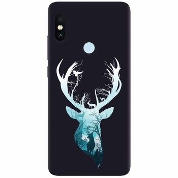 Husa silicon pentru Xiaomi Redmi Note 5 Pro, Cerb Husa silicon pentru Xiaomi Redmi Note 5 Pro, Cerb