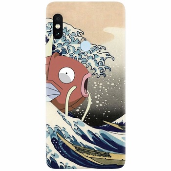 Husa silicon pentru Xiaomi Mi A2 Lite, Great Wave Fish Husa silicon pentru Xiaomi Mi A2 Lite, Great Wave Fish