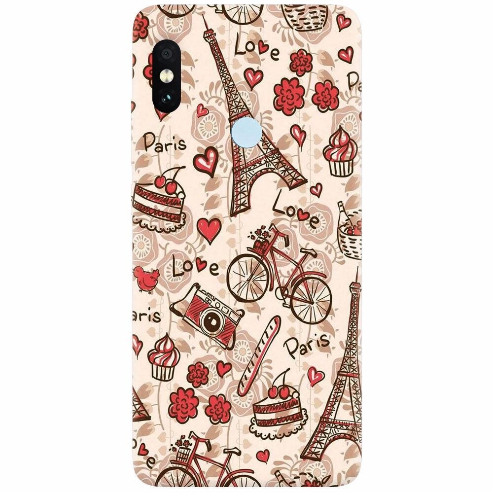 Husa silicon pentru Xiaomi Mi A2, Paris Love