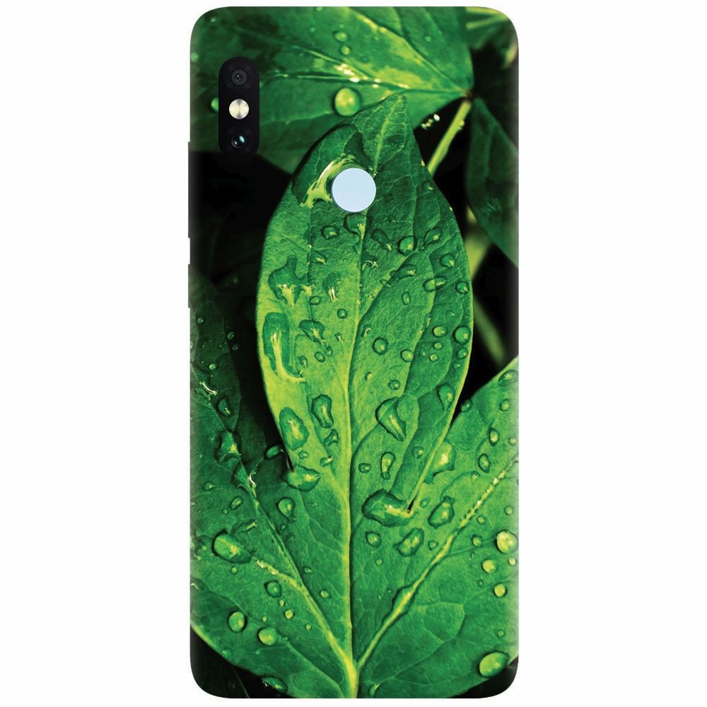 Husa silicon pentru Xiaomi Redmi Note 5 Pro, Leaves And Dew