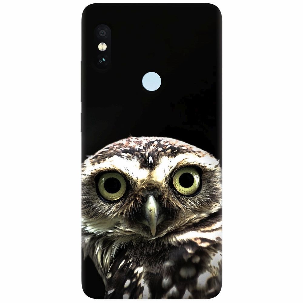 Husa silicon pentru Xiaomi Mi A2, Owl In The Dark