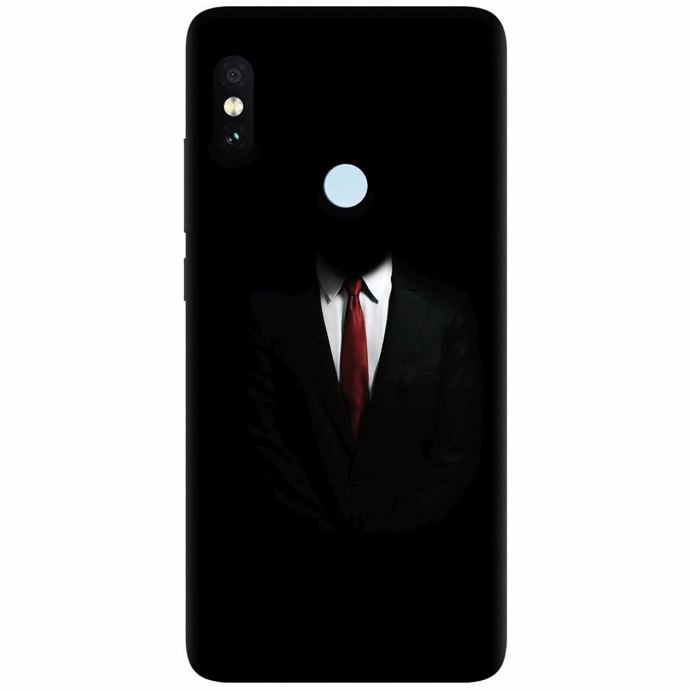 Husa silicon pentru Xiaomi Mi Max 3, Mystery Man In Suit
