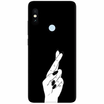 Husa silicon pentru Xiaomi Mi Max 3, Finger Cross Husa silicon pentru Xiaomi Mi Max 3, Finger Cross
