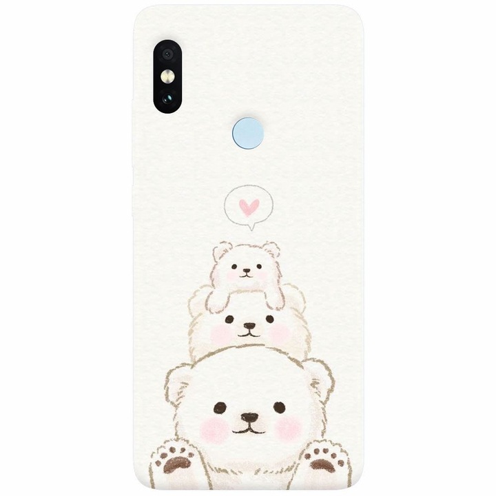 Силиконов калъф за Xiaomi Redmi S2, Family Bear