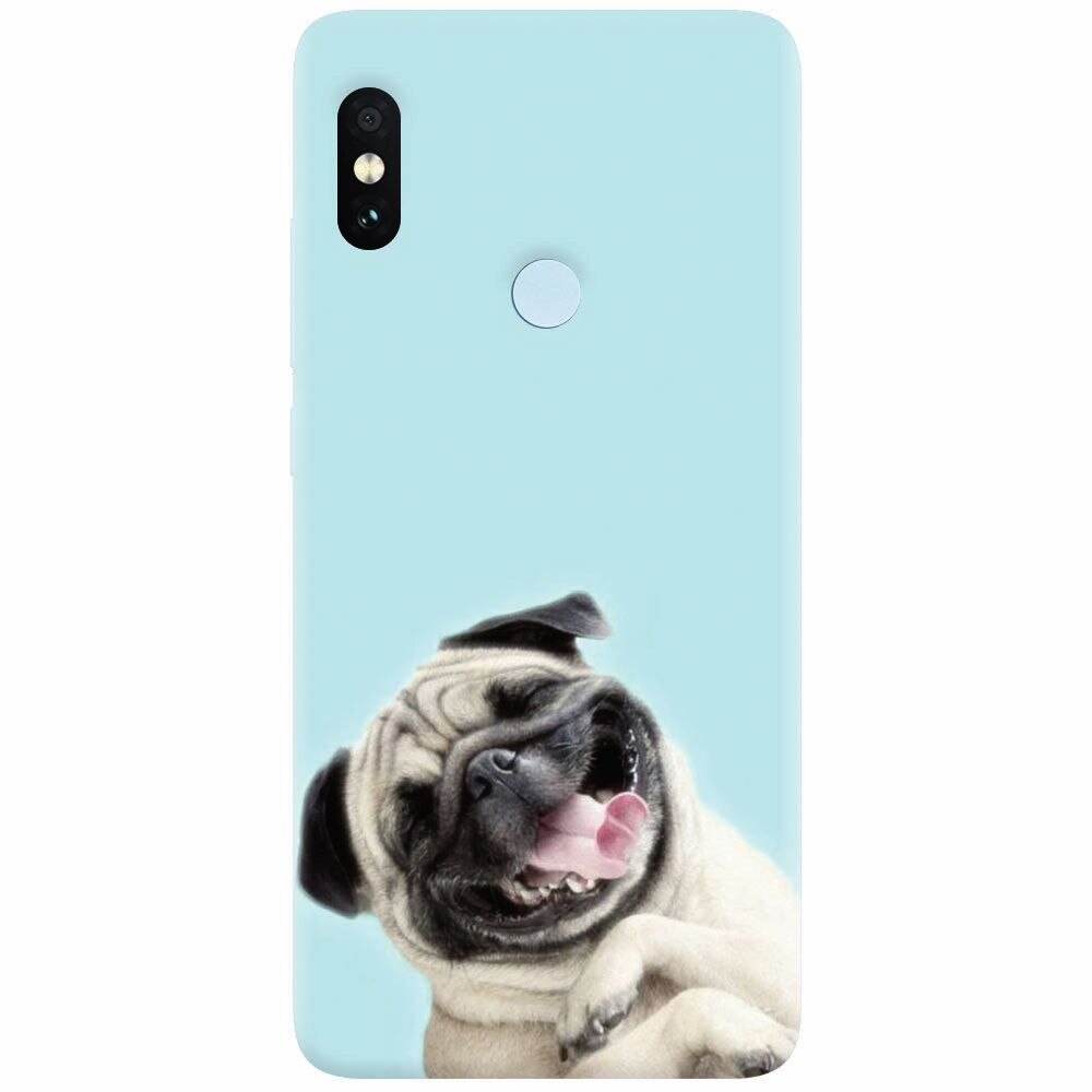 Husa silicon pentru Xiaomi Mi A2, Happy Dog
