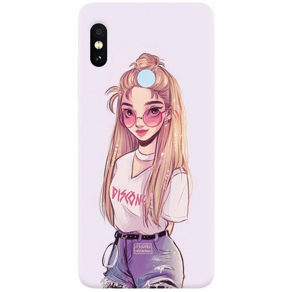 Husa silicon pentru Xiaomi Mi A2, Girl Look