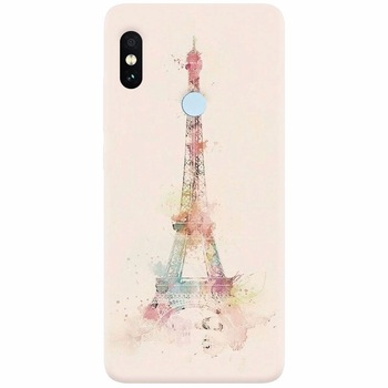 Husa silicon pentru Xiaomi Mi Max 3, Eiffel Tower 001 Husa silicon pentru Xiaomi Mi Max 3, Eiffel Tower 001