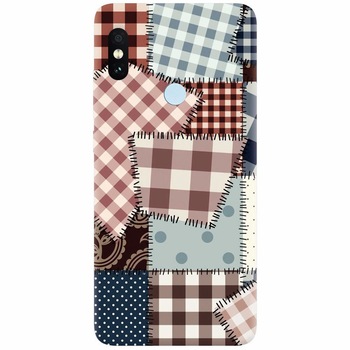 Husa silicon pentru Xiaomi Redmi Note 5 Pro, Patchwork Vector Husa silicon pentru Xiaomi Redmi Note 5 Pro, Patchwork Vector