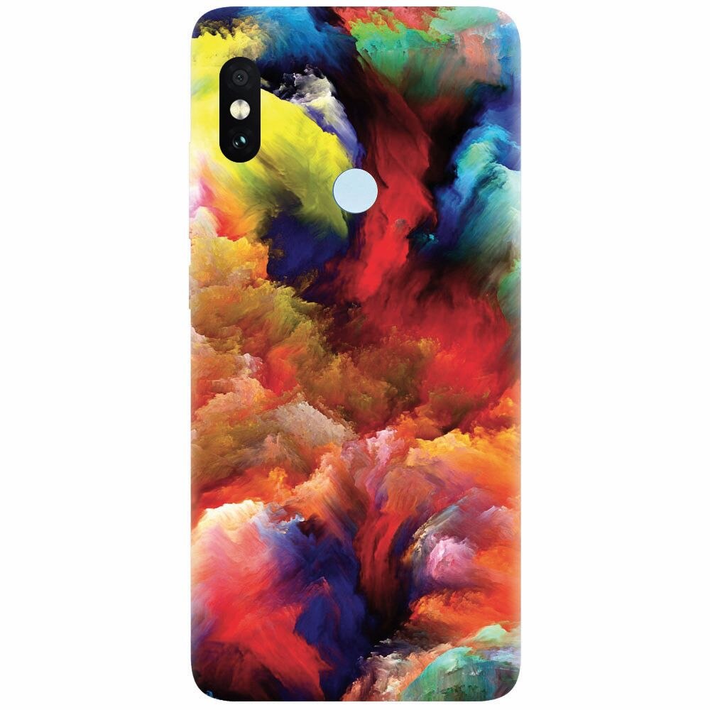 Husa silicon pentru Xiaomi Mi A2 Lite, Oil Painting Colorful Strokes