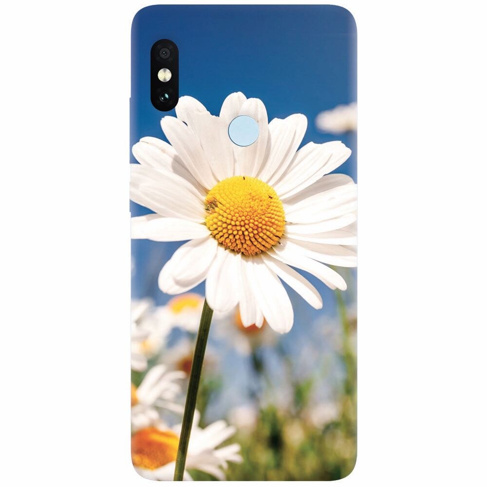 Husa silicon pentru Xiaomi Redmi Note 5 Pro, Daisies Field Flowers