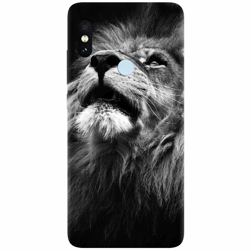Husa silicon pentru Xiaomi Redmi Note 5 Pro, Majestic Lion Portrait