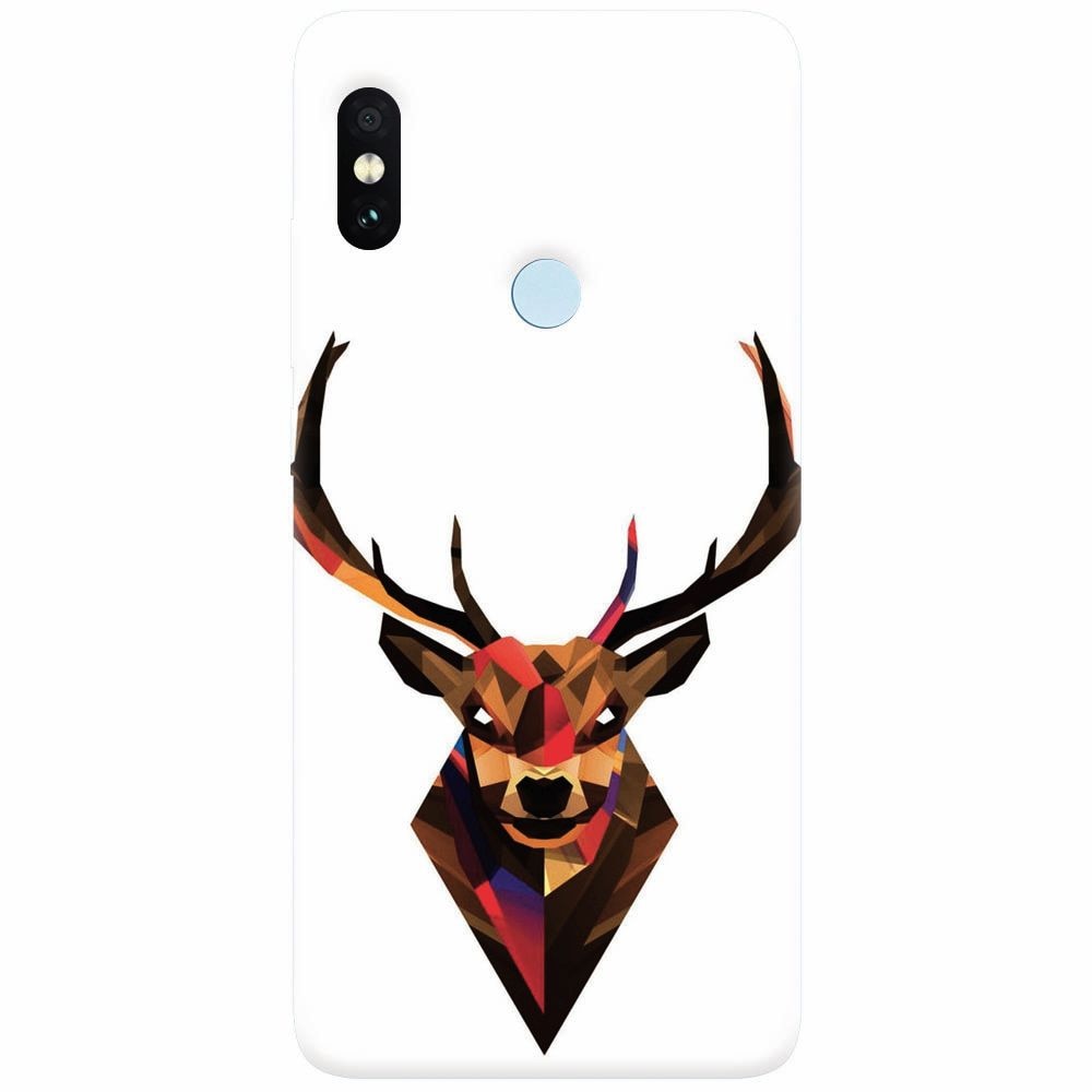 Husa silicon pentru Xiaomi Redmi Note 5 Pro, Geometric Tibetan Antelope