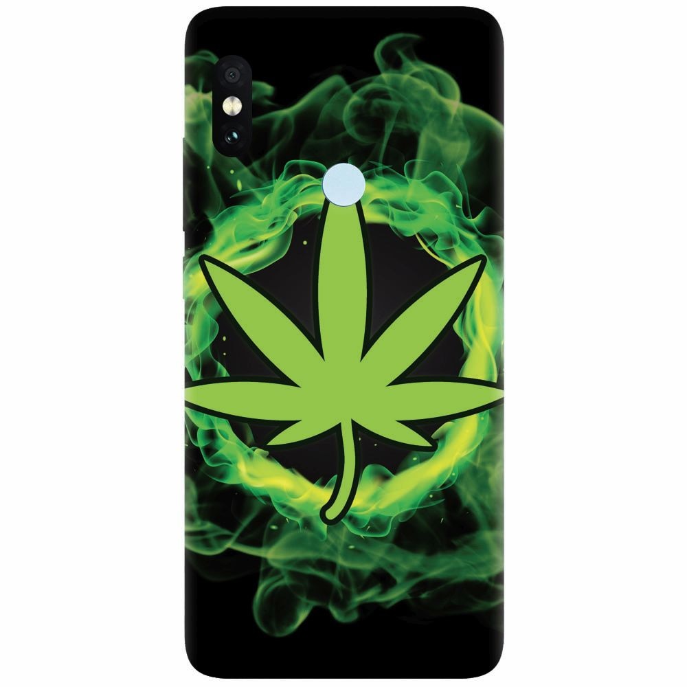 Husa silicon pentru Xiaomi Mi A2, GreenFlames