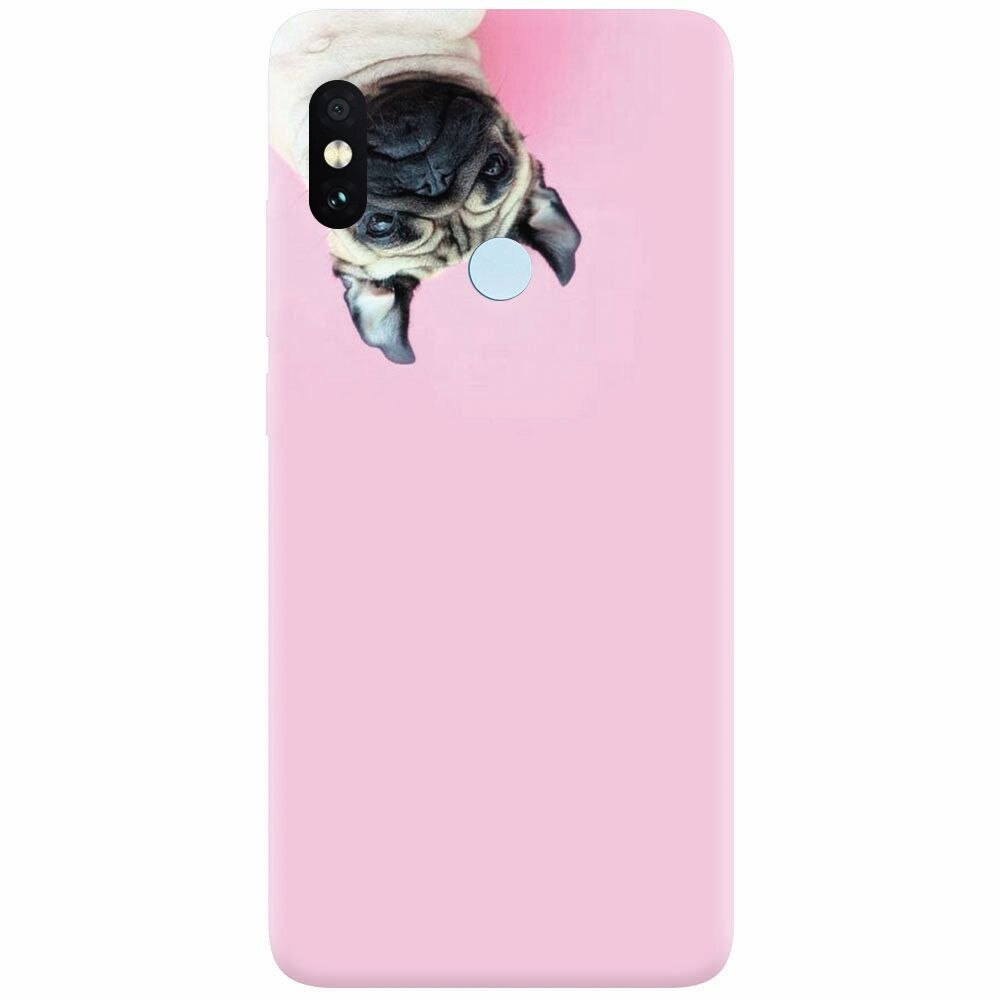 Husa silicon pentru Xiaomi Redmi Note 5 Pro, Dog And Pink