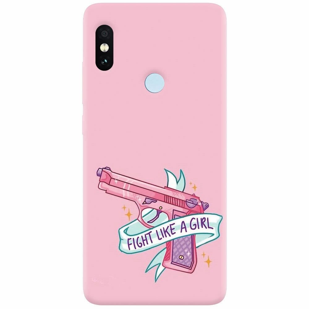 Husa silicon pentru Xiaomi Redmi Note 5 Pro, Fight Like A Girl