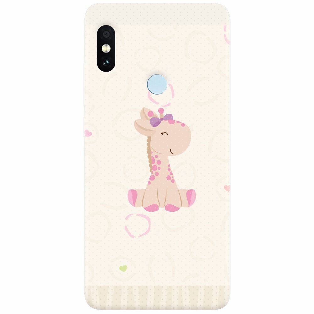 Husa silicon pentru Xiaomi Mi A2, Giraffe Cute