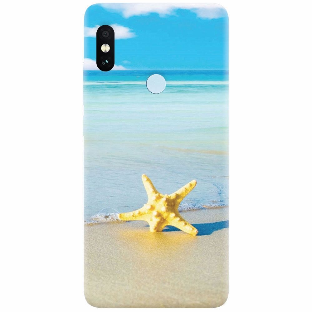 Husa silicon pentru Xiaomi Mi A2, Starfish Beach