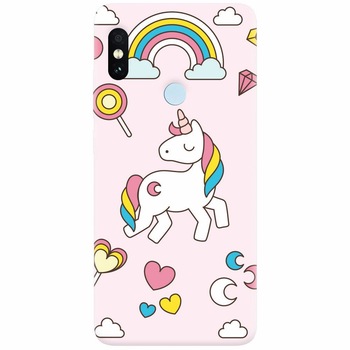 Husa silicon pentru Xiaomi Mi 8, Cute Unicorn Husa silicon pentru Xiaomi Mi 8, Cute Unicorn