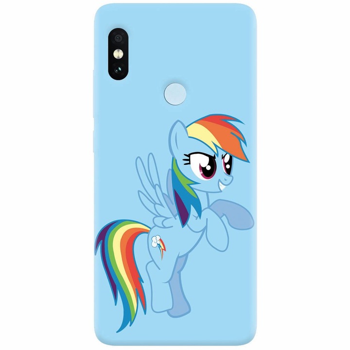 Husa silicon pentru Xiaomi Mi A2, Rainbow Dash