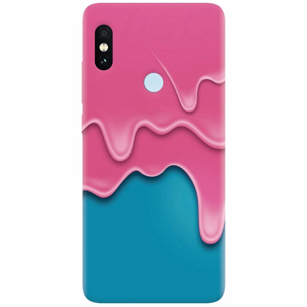 Husa silicon pentru Xiaomi Redmi S2, Pink Liquid Dripping