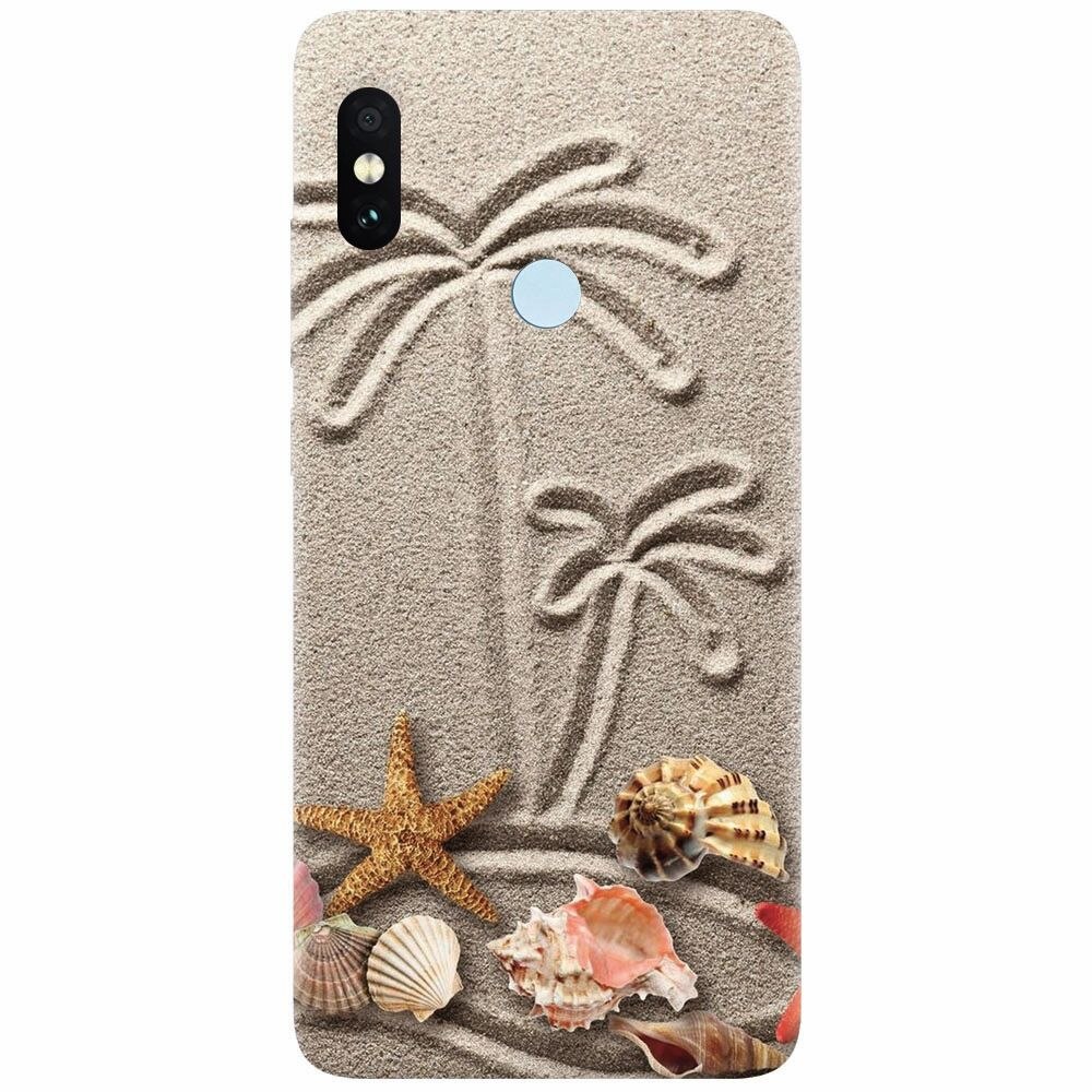 Husa silicon pentru Xiaomi Mi A2 Lite, Beach Sand