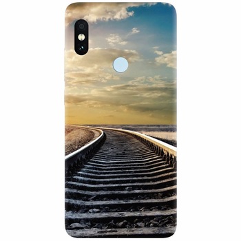 Husa silicon pentru Xiaomi Redmi S2, Railroad Horizon Husa silicon pentru Xiaomi Redmi S2, Railroad Horizon