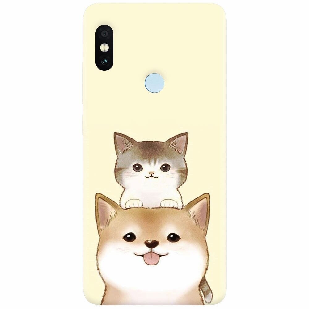 Husa silicon pentru Xiaomi Redmi Note 5 Pro, Two Cat