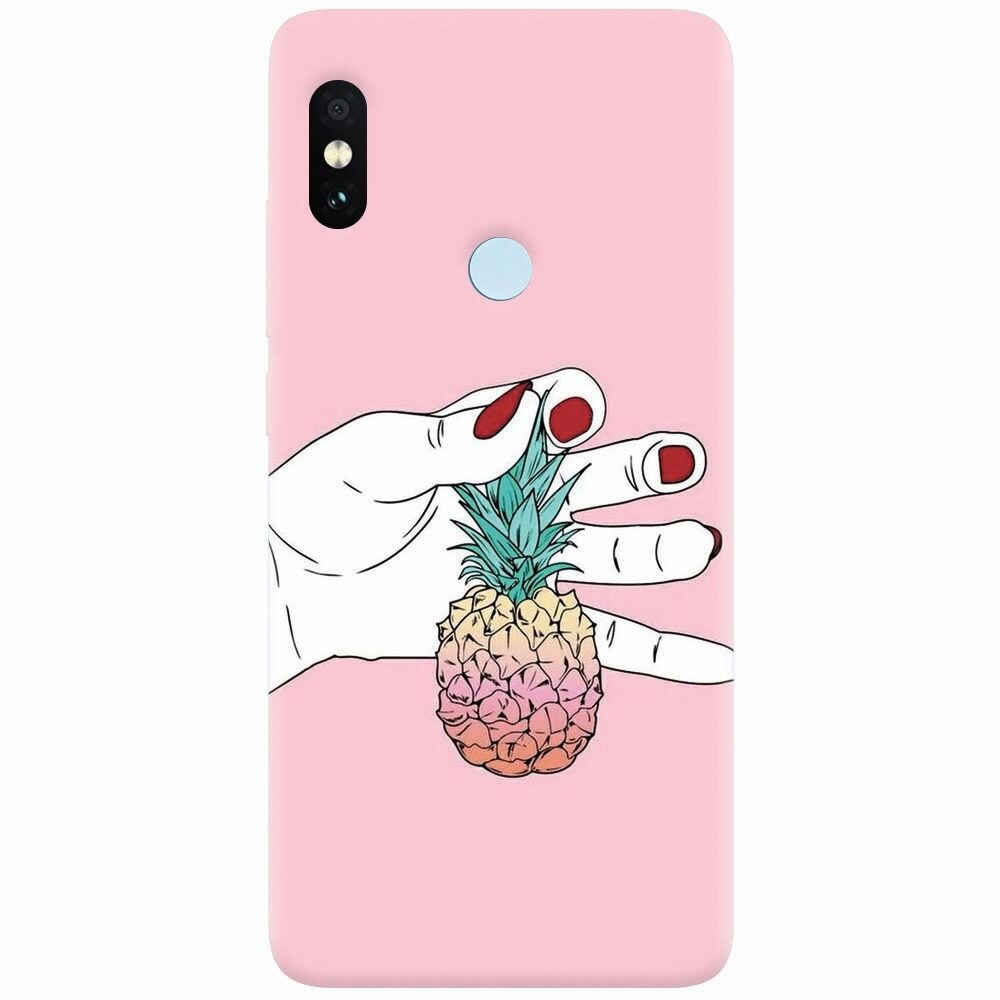 Husa silicon pentru Xiaomi Mi 8, Rainbow Pinepple