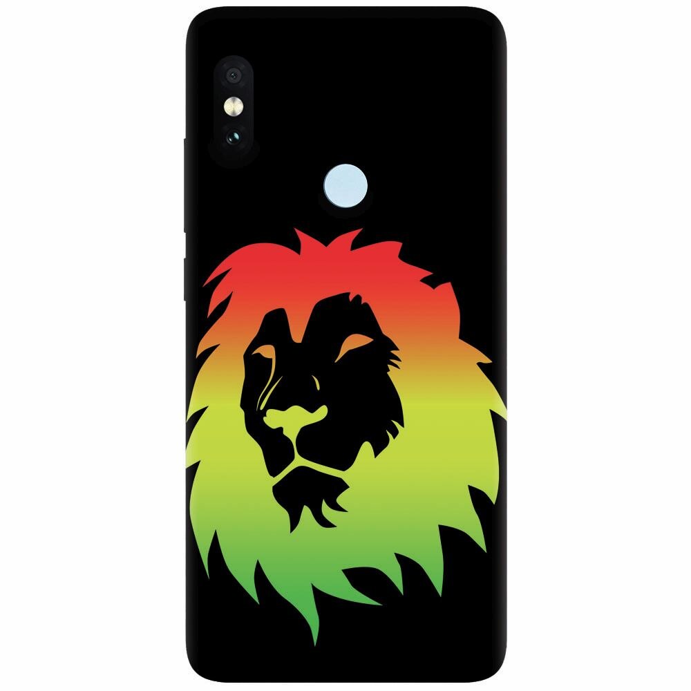 Husa silicon pentru Xiaomi Mi 8 SE, Rasta Color Lion