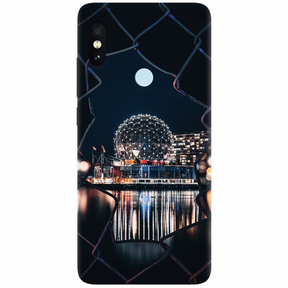 Husa silicon pentru Xiaomi Redmi Note 5 Pro, Abstract Architectural Design