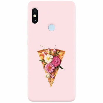 Husa silicon pentru Xiaomi Mi A2, Flower Pizza Husa silicon pentru Xiaomi Mi A2, Flower Pizza