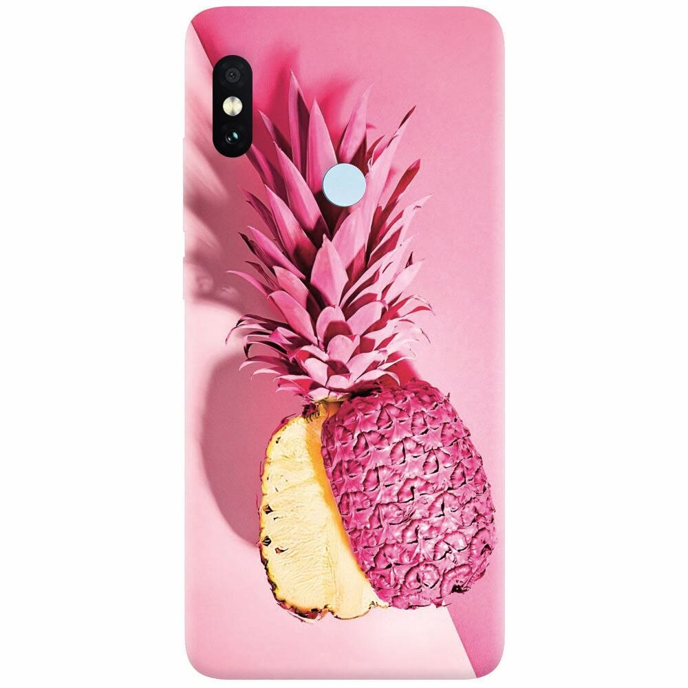 Husa silicon pentru Xiaomi Mi A2 Lite, Pink Pineapple