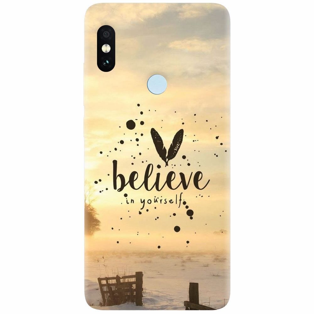 Husa silicon pentru Xiaomi Redmi Note 5 Pro, Believe In Yourself