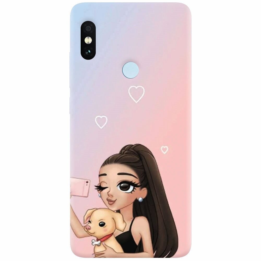 Husa silicon pentru Xiaomi Redmi Note 5 Pro, Selfie With Sweet Dog