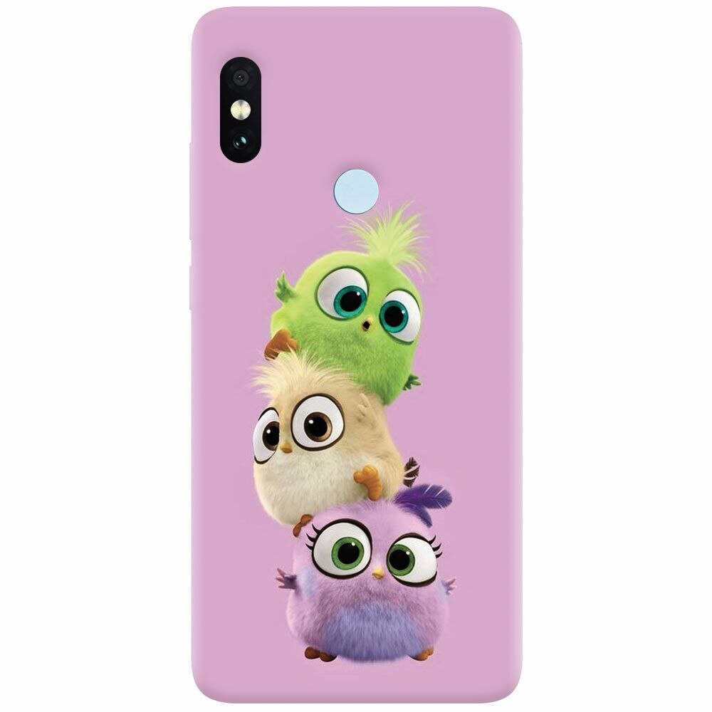 Husa silicon pentru Xiaomi Mi A2 Lite, Baby Birds