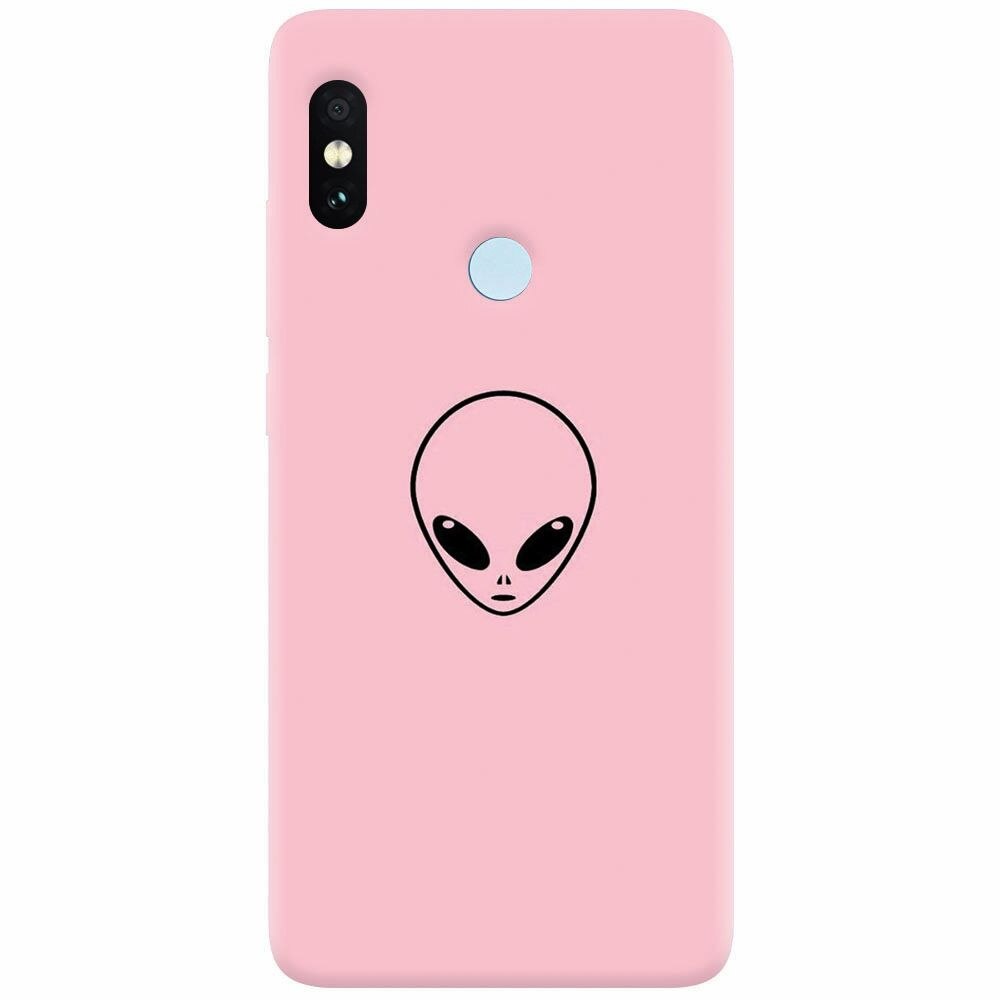 Husa silicon pentru Xiaomi Mi A2, Pink Alien