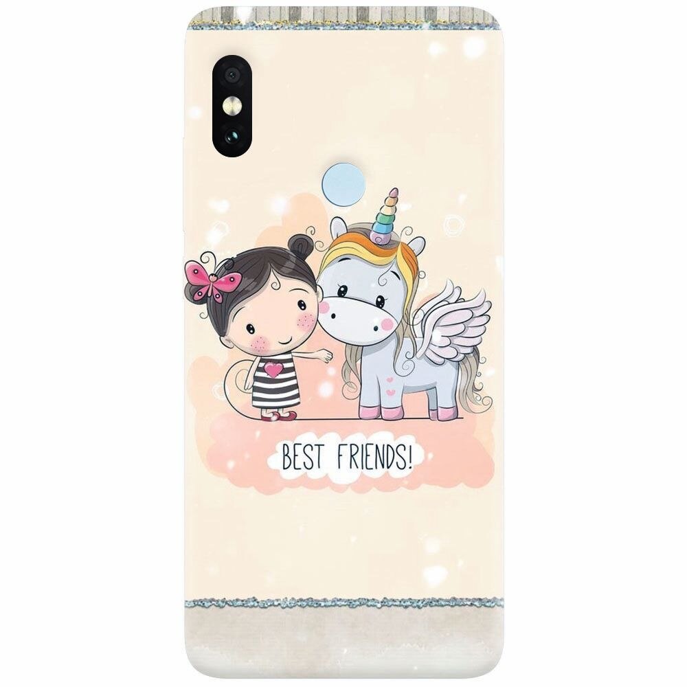 Husa silicon pentru Xiaomi Mi A2, Best Friends