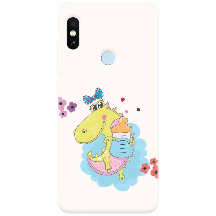Husa silicon pentru Xiaomi Mi A2, Bebe Crocodil