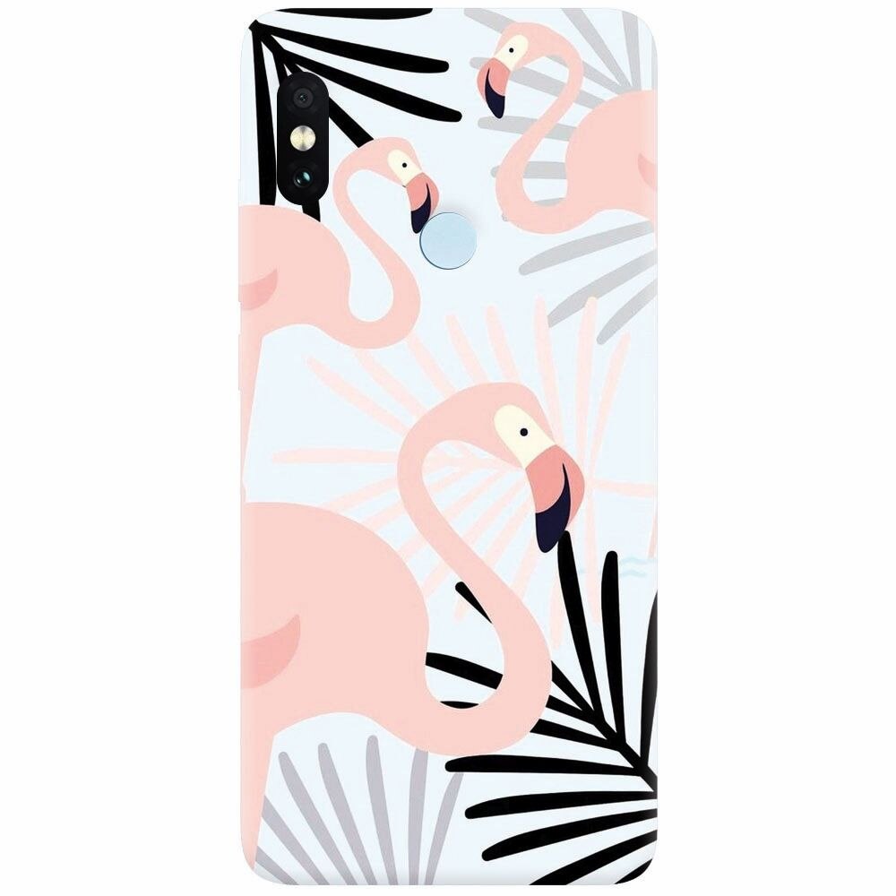 Husa silicon pentru Xiaomi Redmi Note 5 Pro, Flamingo